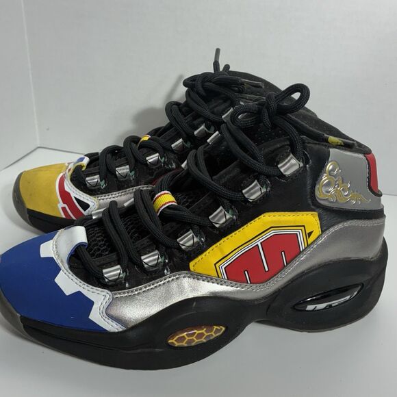 Reebok x Power Rangers Question Mid Shoes Size 7 Voltron Megazord Rare GY0590 - Picture 4 of 16